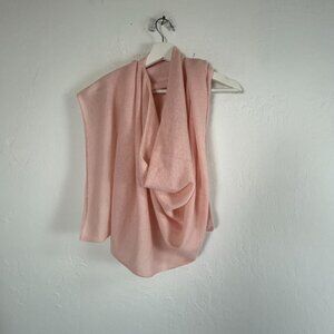 In Cashmere Womens Pink Cape Scarf Wrap One Size Cozy Lightweight NWOT